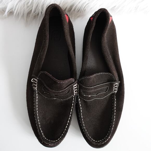 FootJoy FJ Men;s Brown Suede Loafer Driving Shoes - Picture 1 of 10